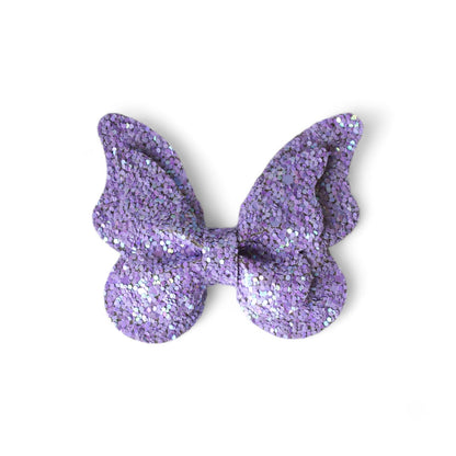 Fairy Wing Shining Hair Clip With Purple Glitters