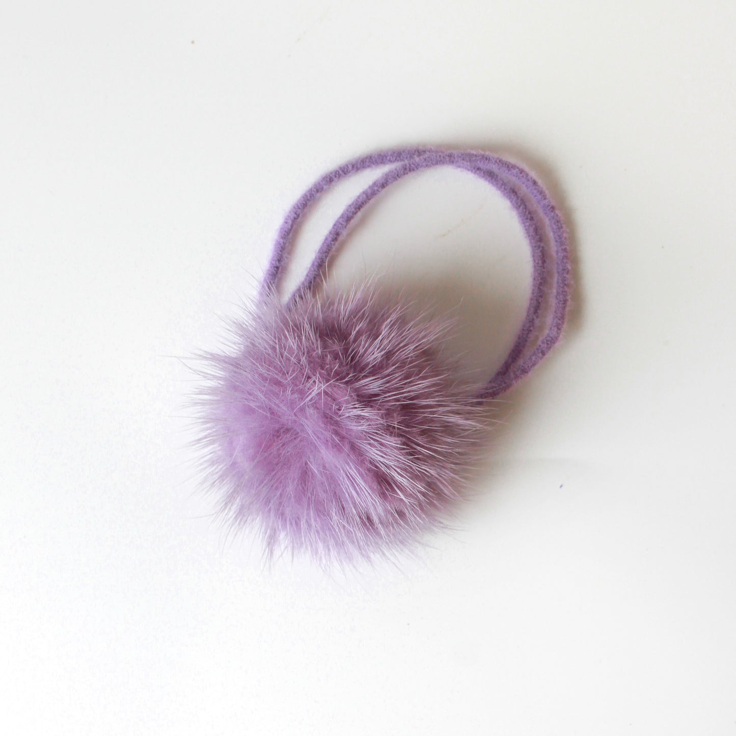 Girls hair elastics purple