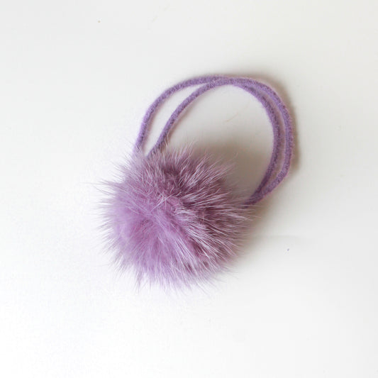 Girls hair elastics purple