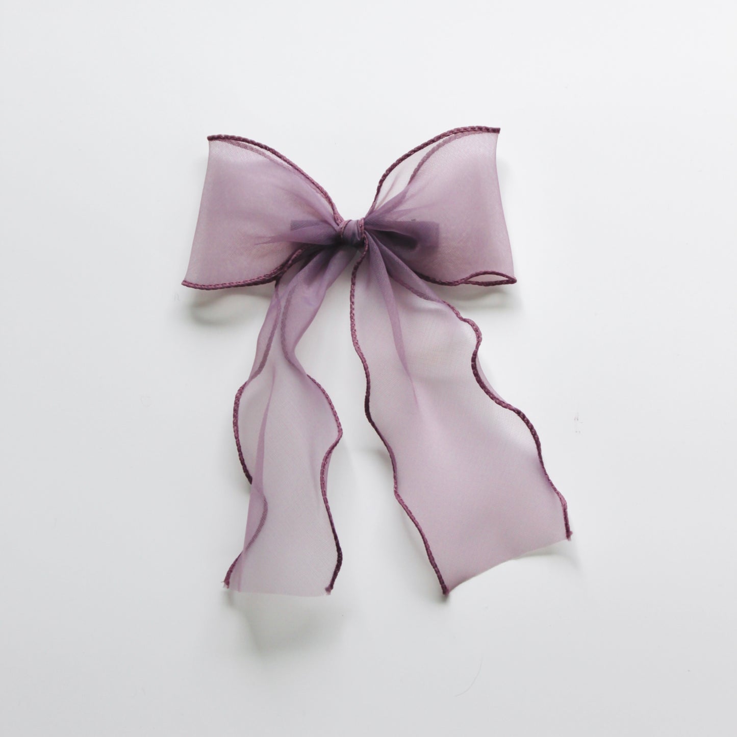 Girls Bow Hair Clip Purple