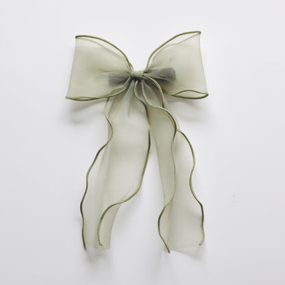 iMiN Kids Girls Bow Clip Green Grey