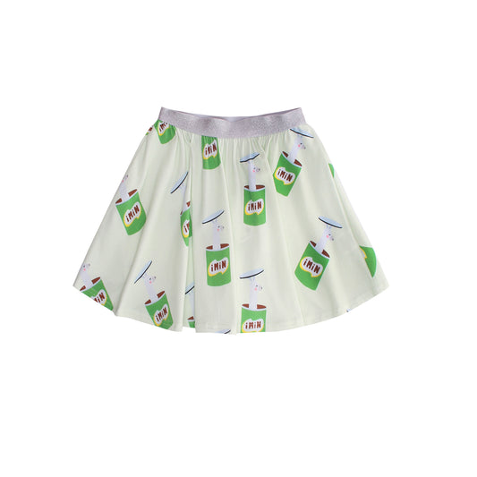 iMiN Kids Girls Skirt Green Llama