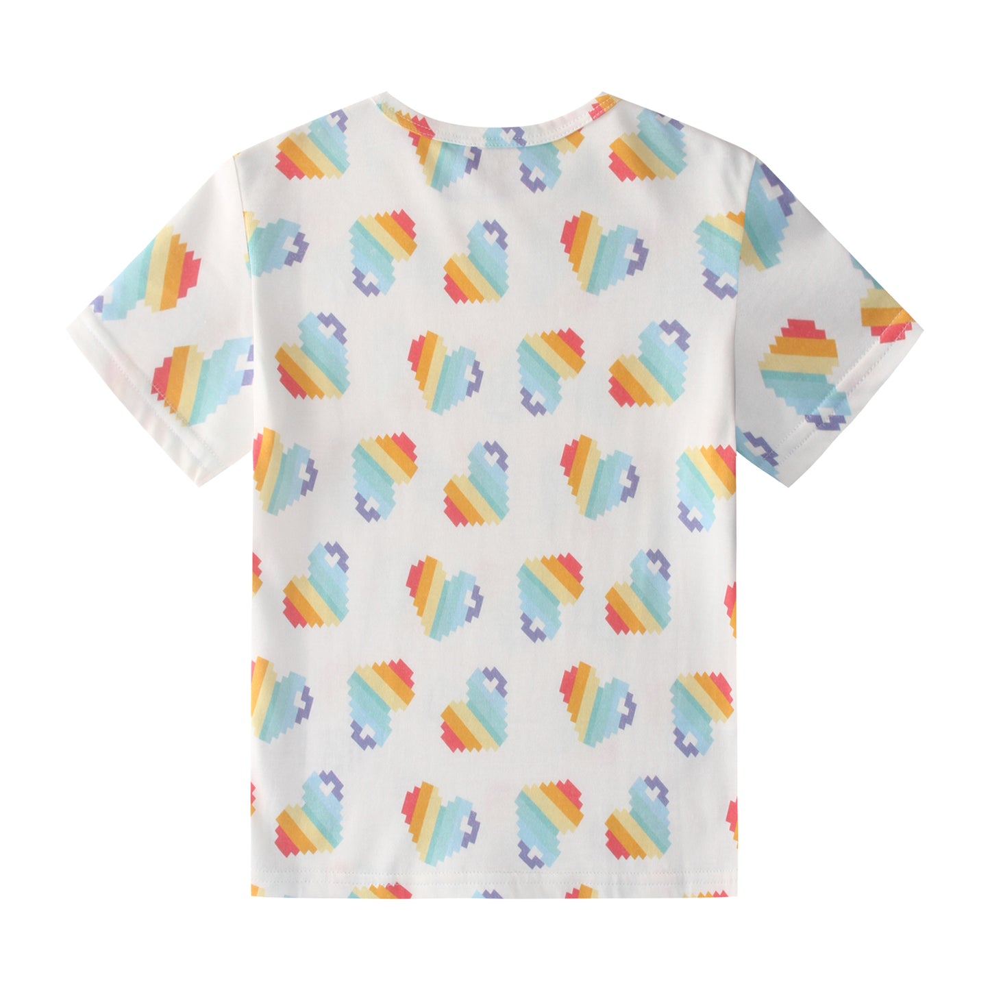 iMiN Kids Summer T-shirt Rainbow Heart