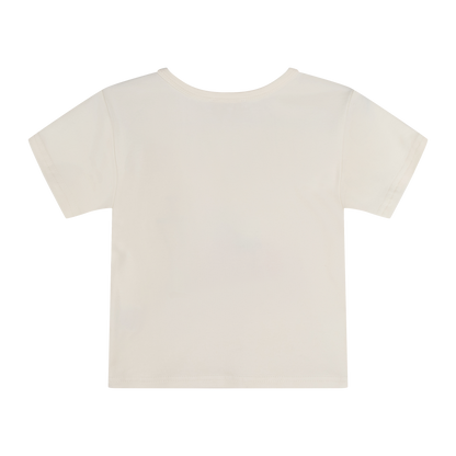 iMiN Kids Short Sleeve T-shirt Beige Boom Tomato